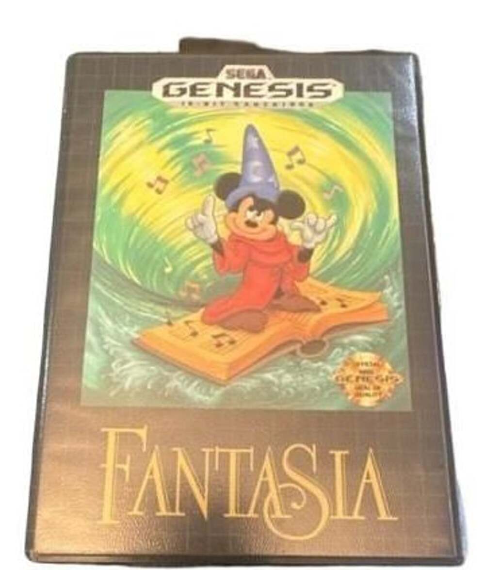 Sega Genesis Fantasia Video Game Complete In Box